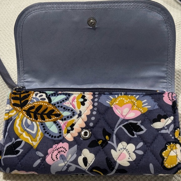 Vera Bradley Charmont Meadow Trimmed Wristlet - Picture 5 of 7